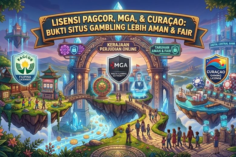 Lisensi PAGCOR, MGA, dan Curaçao: Bukti Situs Gambling Lebih Aman & Fair
